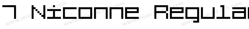 7 Niconne Regular字体转换